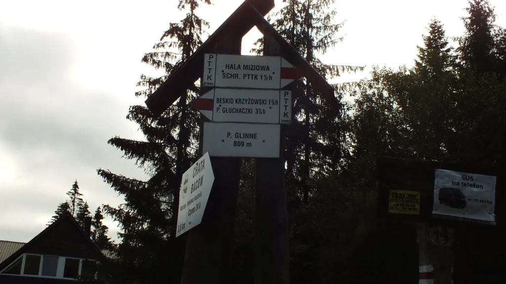 Tabliczka Przełęcz Glinne