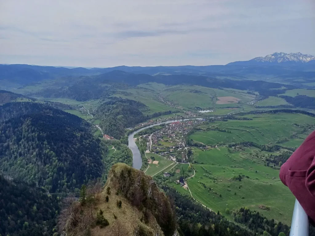 Dunajec i Tatry z Platformy widokowej