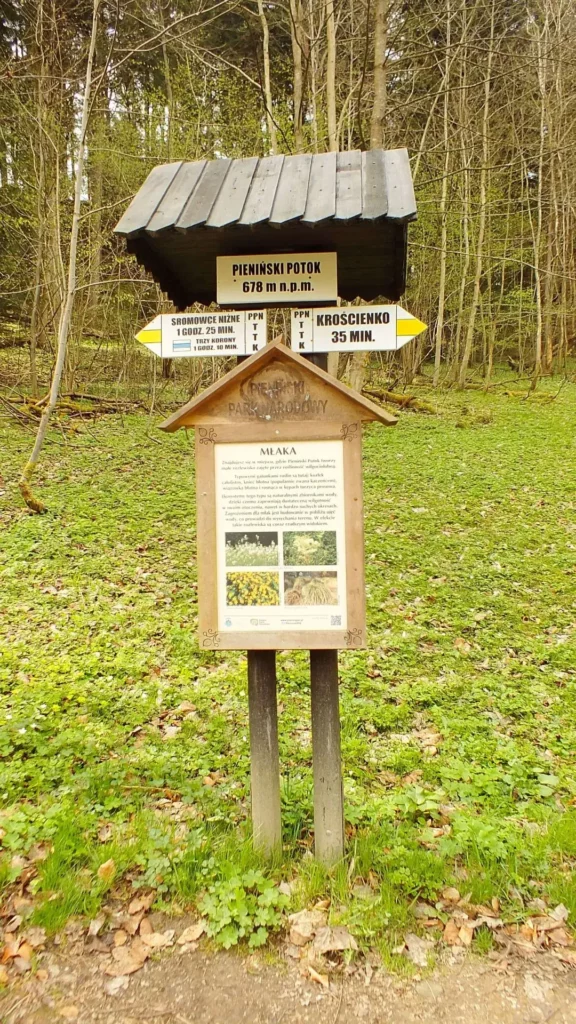 Potok Pieniński - tabliczka