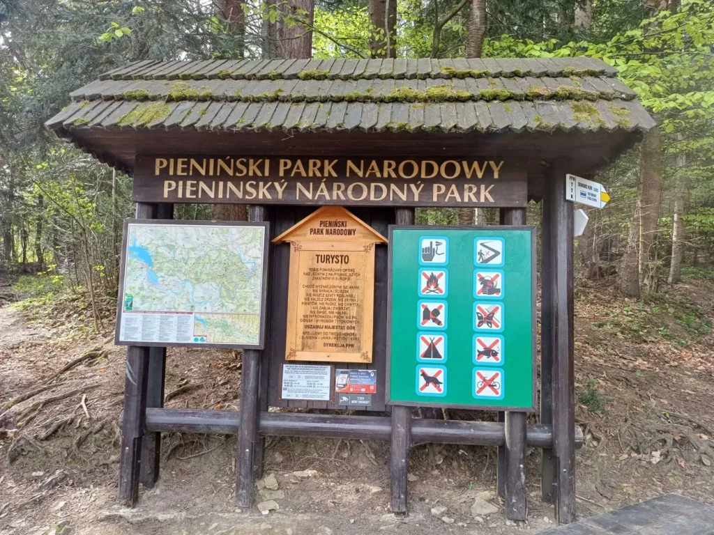Pieniński Park Narodowy - tabliczka